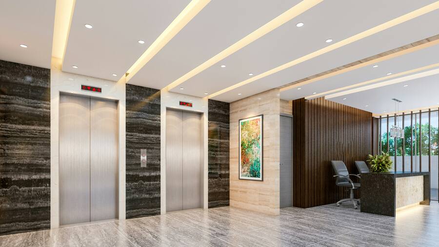 Reception & lift lobby