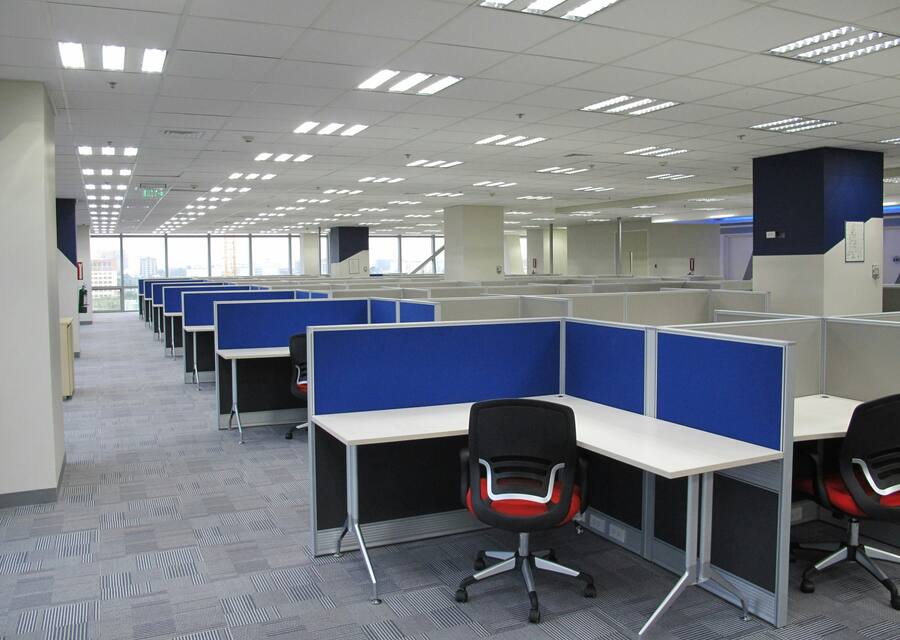 Open-plan workstations